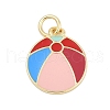 Brass Enamel Pendants KK-G522-06G-1