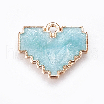 Alloy Enamel Pendants ENAM-O035-11G-C-1