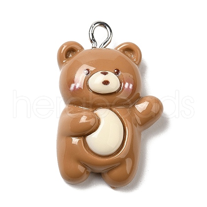 Opaque Resin Pendants RESI-C037-02H-1