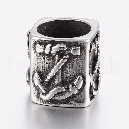 304 Stainless Steel Beads STAS-H440-20AS-1