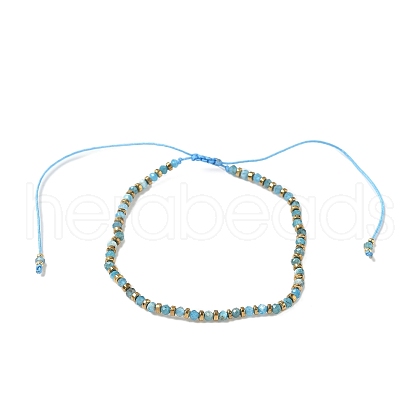 Natural Apatite Beaded Beaided Bead Barcelets for Women Men VG0816-1-1
