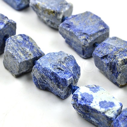 Nuggets Natural Lapis Lazuli Beads Strands G-N0135-06-1