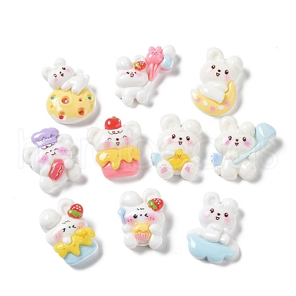 Opaque Resin Cabochons X1-CRES-M026-14-1