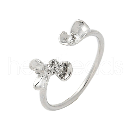 Flower Brass Ring Settings KK-K297-02P-1