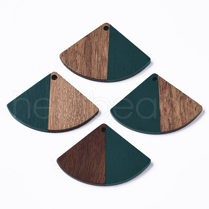 Resin & Wood Pendants RESI-S358-86B-03-1