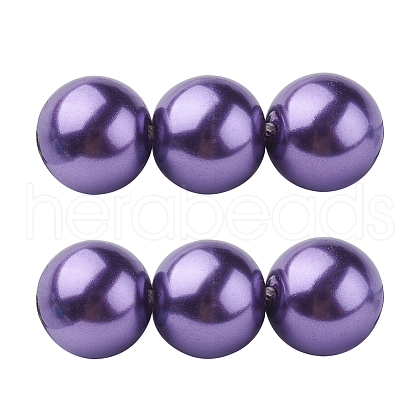 Eco-Friendly Glass Pearl Beads HY-J002-6mm-HX041-1