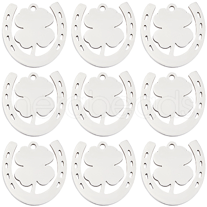 SUNNYCLUE 20Pcs 201 Stainless Steel Pendants STAS-SC0009-18-1