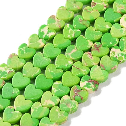 Dyed Synthetic Imperial Jasper Beads Strands G-M403-A37-02-1