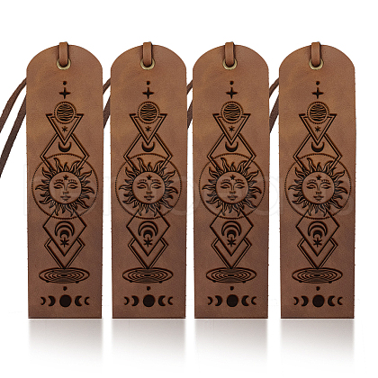 Cowhide Leather Labels AJEW-WH0386-0052-1
