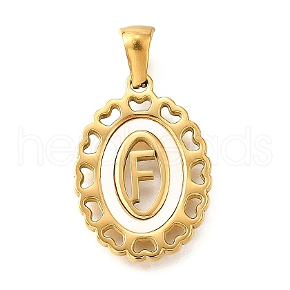 Golden 304 Stainless Steel Pendants STAS-K300-02G-F-1