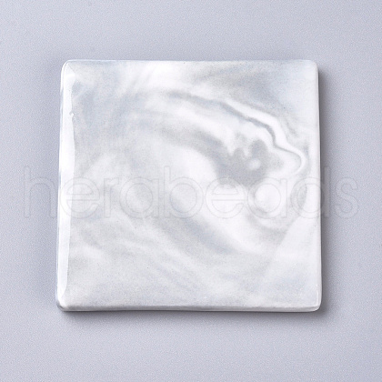 Marble Pattern Porcelain Cup Coasters AJEW-WH0121-53C-1