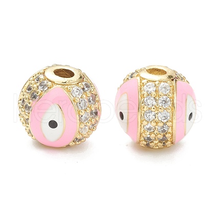 Brass Micro Pave Cubic Zirconia Charms ZIRC-A019-16G-B01-1