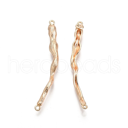 Brass Connector Charms KK-C005-16G-1
