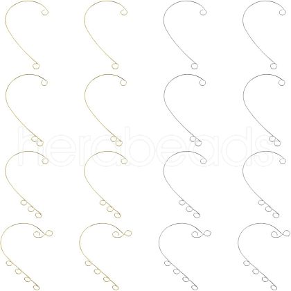 Unicraftale 48Pcs 8 Style 316 Stainless Steel Ear Cuff Findings STAS-UN0038-18-1