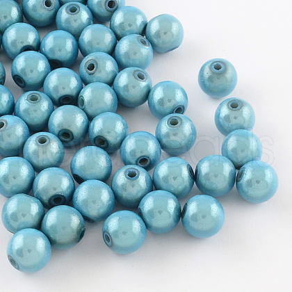 Spray Painted Acrylic Beads MACR-Q154-14mm-006-1