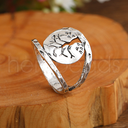 Vintage Alloy Tree of Life Ring for Unisex GG7639-1