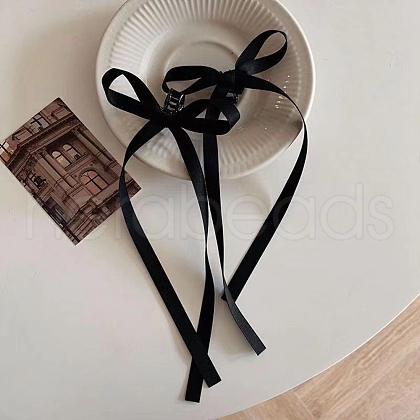 Bowknot streamers Plastic Claw Hair Clips PW-WG93FE9-02-1