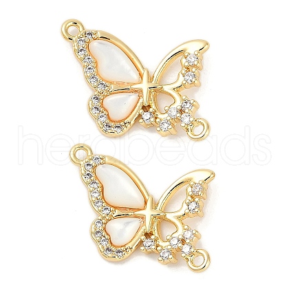 Brass Micro Pave Cubic Zirconia Pendants KK-U043-30G-01-1