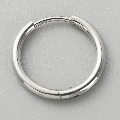 316L Surgical Stainless Steel Huggie Hoop Earrings for Girl Women EJEW-TAC0011-11C-P-1