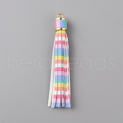 PU Imitation Leather Big Tassel Pendants FIND-WH0032-91A-1