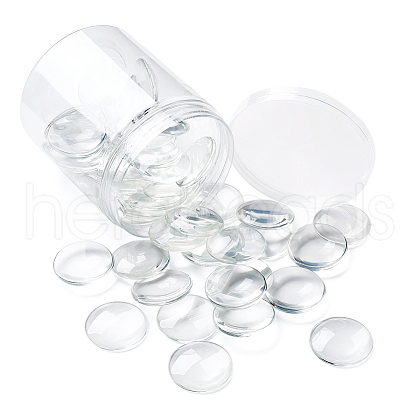 Transparent Glass Cabochons GGLA-CD0001-04-1