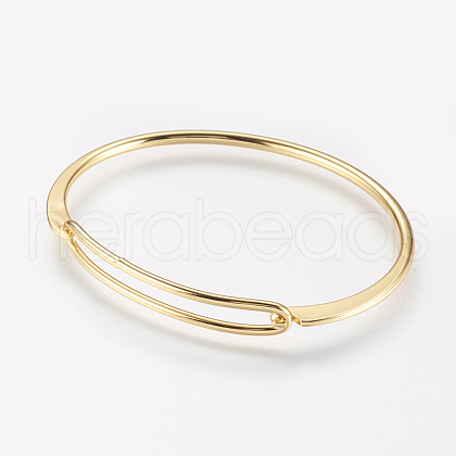 Brass Bangles X-BJEW-K153-02G-1