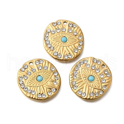 PVD Vacuum Plating 201 Stainless Steel Pendants STAS-C111-51G-1