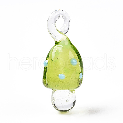 Handmade Lampwork Pendants LAMP-T021-23E-1