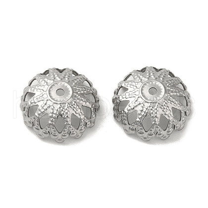 Non-Tarnish 304 Stainless Steel Bead Caps STAS-P363-08P-1