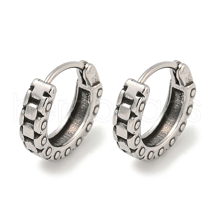 316 Surgical Stainless Steel Hoop Earrings for Women and Men EJEW-D096-15C-AS-1