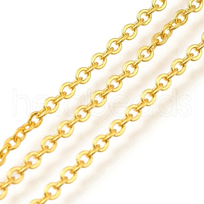 Rack Plating Brass Cable Chains CHC-M001-01G-01-1