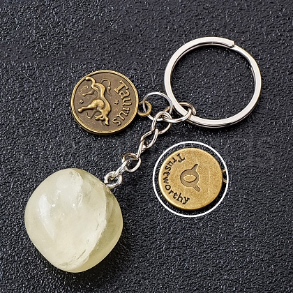 Natural Citrine Keychain PW-WG6B815-02-1