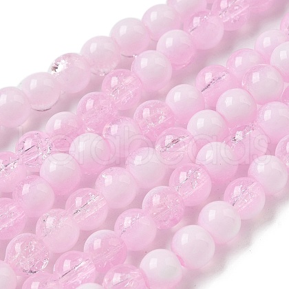 Crackle Glass Beads Strands X1-GLAA-U001-6mm-03-1
