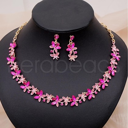Alloy Rhinestone Jewelry Sets FS-WG043C9-01-1