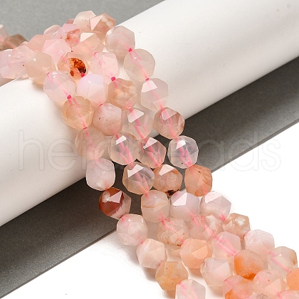 Natural Cherry Blossom Agate Beads Strands G-K382-A11-02-1
