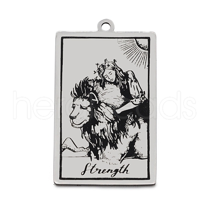 Non-Tarnish 201 Stainless Steel Pendants STAS-S105-LA211-15-1