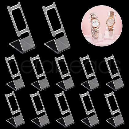 Plastic Slant Back Watch Display Stands ODIS-WH0030-16-1