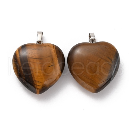 Natural Tiger Eye Pendants G-B042-02P-06-1