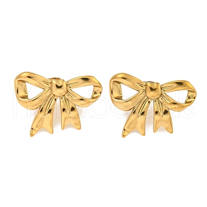 Ion Plating(IP) 304 Stainless Steel Ear Studs EJEW-P287-03G-1