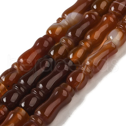Natural Red Agate Beads Strands G-NH0017-A02-01-1