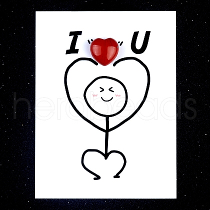 Natural Red Jasper Heart Display Decorations PW-WG5A099-04-1