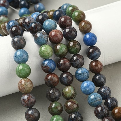Natural Turquoise Beads Strands G-P574-A04-10mm-1