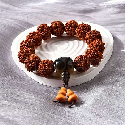 Bodhi King Kong Beaded Stretch Bracelets BJEW-M110-04C-1