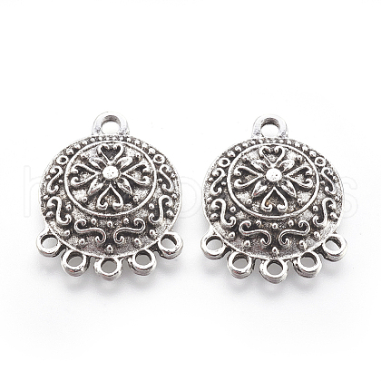 Tibetan Style Alloy Chandelier Components PALLOY-F213-02AS-1