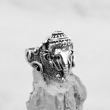 Adjustable Retro Alloy Cuff Rings for Men FS-WG61BF6-03-1
