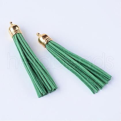 Faux Suede Tassel Pendant Decorations FIND-T003-A02-1