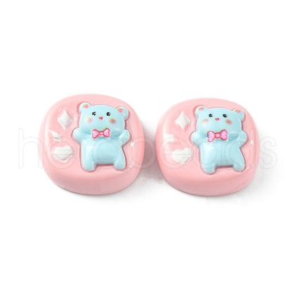 Opaque Cute Cartoon Resin Cabochons CRES-O006-06D-1