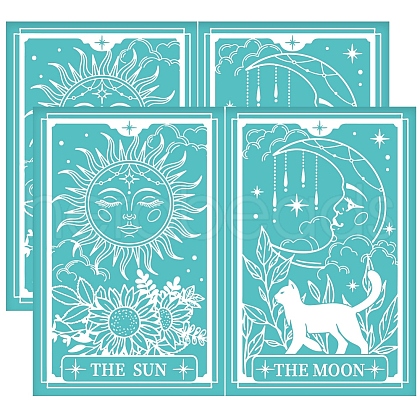 Self-Adhesive Silk Screen Printing Stencil DIY-WH0338-154-1