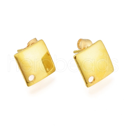201 Stainless Steel Stud Earring Findings STAS-L232-110G-1
