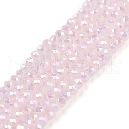 Electroplate Glass Beads Strands EGLA-A044-J1mm-B02-1